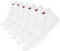 NAVYSPORT Chaussettes Homme Sport Coton Coussin - Lot de 6 Paires Chaussettes Courtes Unisexe (Taille: 47-49, Blanc)