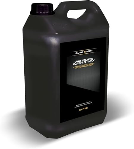 AutoXpert Waterless Wash & Wax Car Cleaner | 5L | Contains Canauba Wax & Nano Polymers | Ultra Advanced Nano Technology | Easy To Use