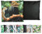 JACK Outdoor Lounge Kissen 45x45cm Motiv Dekokissen inkl. Füllung Wasserfest Sitzkissen Garten Stuhl, Farbe:Leoparden