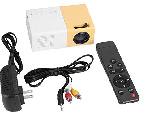 Voluxe Proiettore LED, proiettore Pratico 1080P, Comodi Giochi cinematografici per Il(U.S. Standard (110V-240V))