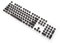 B Blesiya Round Keycaps Double Shot PBT Keycap Set with Translucent Layer Gaming Keyboard Retro Punk Typewriter-Style - black