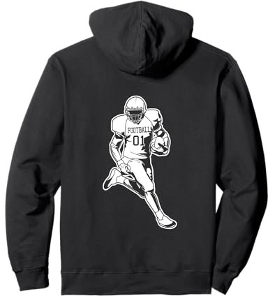 Jungen Footballspieler American Football Pullover Hoodie