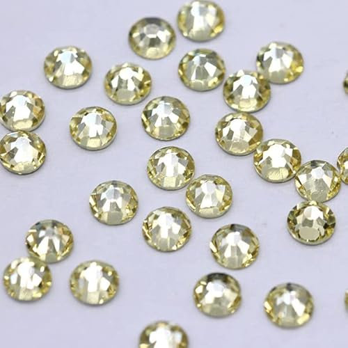 SS3-SS34 Loose Crystal Crystal Back Glue Glass Rhinestone Jewel Adornment Dress DIY Shoes Package beads-288p ss34