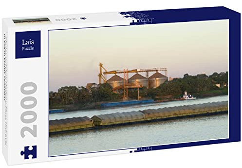 Lais Puzzle Chatas auf dem Madeira-Fluss Hidrovia in Porto Velho, Brasilien 2000 Teile
