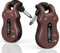 LEKATO 5.8GHz Wireless Guitar System - Rechargeable Digital Transmitter & Receiver with Strong Anti-Interference for Electric Guitar, Bass- Clear&Pure Sound,Guitarist Gift (Brown)