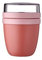 Mepal Müslibecher to go, Klein, praktischer Joghurtbecher to go - Unterteilung für Joghurt & Müsli - Geeignet für Gefrierschrank, Mikrowelle & Spülmaschine - 300 ml + 120 ml - Vivid Mauve