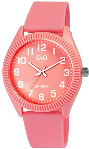 Q&Q Unisex-Uhr Silikon Dornschließe 10 Bar Analog Quarz