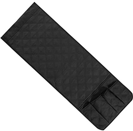 wojonifuiliy01 Sofa, Couch, Stuhl, Armlehnen-Organizer, 5 Taschen, Sessel-Caddy, passend für Telefonbuch, TV-Fernbedienungshalter Unterbett-Schuhaufbewahrung Auf Rädern (Black, One Size)