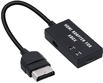 Wigearss Convertisseur Xbox vers HDMI d'origine, Prise en Charge du Rapport 4:3/16:9 Résolution 720p/1080p, Adaptateur HDMI pour Console Xbox d'origine