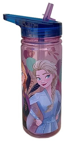 CARTOON Borraccia in tritan Frozen Disney con beccuccio ripiegabile bottiglia per bambini 580 ml BPA Free
