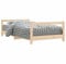 vidaXL Kinderbett, Kinder Bettgestell mit robusten Latten, Hausbett für Kleinkinder ab 4 Jahren, Einzelbett Kinder Jugendbett Holzbett, 80x160 cm Massivholz Kiefer