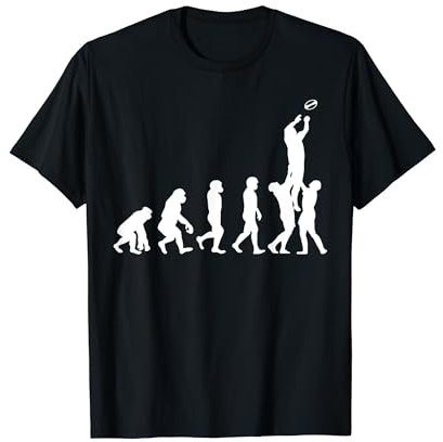 Evolution Humaine Et Rugby Sport Equipe Homme Femme Cadeau T-Shirt
