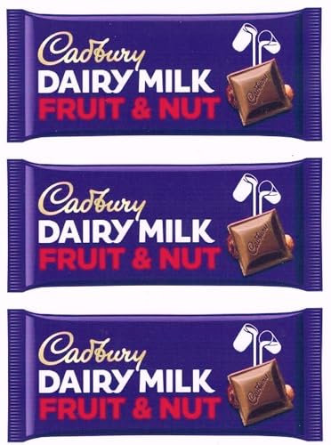 3 x Dairy Milk Fruit & Nut 180g Bar for all Occasions. Sold by Sweetalicious