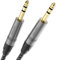 deleyCON 15m Cable de Instrumento Cable Jack 6,35 mm a 6,35 mm Jack TRS (Estéreo) AUX - Calidad de Estudio - Hecho de Cobre OFC Puro (AWG24) - para Amplificador Mezclador Guitarra Eléctrica Bajo