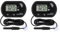 DORHEA 2Pcs Aquarium Thermometer, Digital LCD Display, Fahrenheit/Celsius Switch, -50°C to +70°C, Ideal for Aquarium, Terrarium, Vivarium, Fresh, Tap, Salty, Marine Water