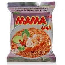 Mama Shrimp Tom Yum Instant Noodles 60gm(PAck Of 15) | Authentic Thai Flavor | Real Shrimp Included | Premium Quality Ingredients | Versatile Meal Option | Quick Preparation