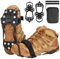 PBWZF Spikes für Schuhe Winter, Schuhspikes Schnee und EIS Anti Rutsch, Spikes Schuhe Schuhkrallen mit 11 Zähne, Schuh Spikes Grödel Steigeisen Ice Grips Klampen Eisspikes für Damen und Herren L