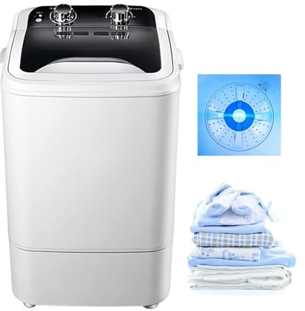 MGHRUE Machines À Laver Machine À Laver Portable, Lave-Linge Compact, pour Caravanes Extérieures, Petits Appartements Et Voyages