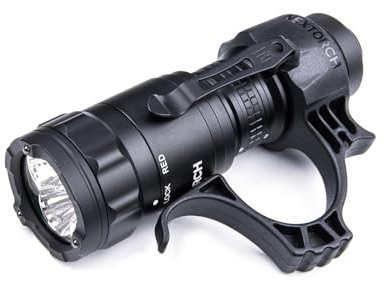 Nextorch TA21 Tactical Torch, EDC Mini Torch, 1300 Lumen Super Bright Torch, Rechargeable Military Torch with red Light Source and Tactical Ring, for Daily use, Outdoor Rescue, Tactical Equipment