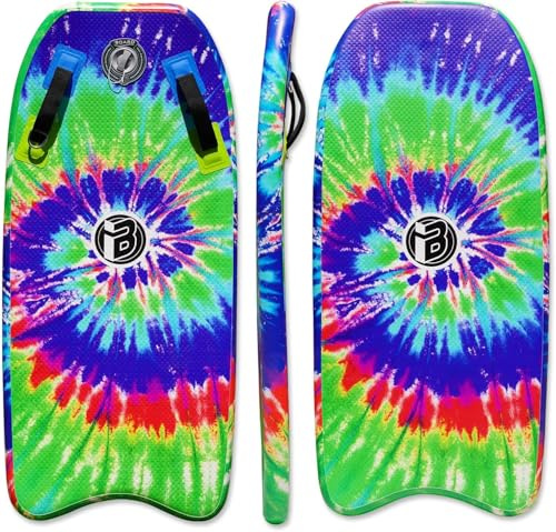 Aufblasbares Bodyboard, tragbares Surfbrett mit Hammernaht-Technologie, Aufbewahrung, 121,9 cm, super faltbares Bodyboard mit maximalem Aufblasdruck 15 PSI