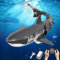 CHENBOOW Requin Telecommandé,Shark Speedboat,Bateau Requin RC,2.4 GHz Requin Bateau Télécommandé,Requin Jouet Aquatique,Jouet d'été Cadeau pour Enfants