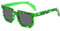 BODOBTF Sonnenbrille, Sonnenbrille, Creeper-Brille, Mosaik, lustige Brille, Jungen und Mädchen, grün, Einheitsgröße