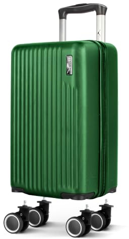 LUGG 40cm Vacay Suitcase, ABS Hard Shell Cabin Luggage with Aluminium Trolley Handle, 360° Spinner Wheels, Water-Resistant & Durable, Ryanair Underseat Compatible Travel Bag (40x30x20cm)