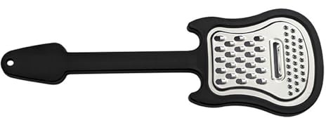 ZAYIUKI Stabile Käsereibe aus Edelstahl, Gitarren-Design, handlicher Lebensmittelzerkleinerer mit komfortablem Griff für die Küche