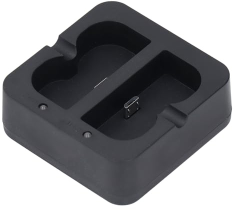 SUNGOOYUE Dual-Port-Ladestation für Ring-Akkus, 2er-Pack 6040-mAh-Ersatzakku mit Ladegerät, Kompatibel mit Ring Doorbell Camera 2 3 4, Cam und Stick Up Cam, Wiederaufladbare