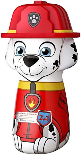 Paw Patrol 2in1 Duschgel & Shampoo, 3D Figur Marshall (400 ml), Geschenk für Jungen