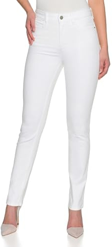 Stooker Milano Damen Stretch Jeans Hose Magic Shape Effekt - Weiss - Arzthose, Krankenpflegerin (44W x 30L)