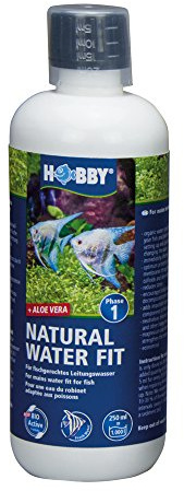 HOBBY Aquaristik Natural Water Fit I 250 ml I Wasseraufbereiter für fischgerechtes Leitungswasser I Mit Aloe Vera & Schutzkolloiden I Neutralisiert Chlor & Schwermetalle I Wasseraufbereitungsmittel