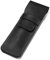 Daimay Leather Pen Case Holder Handmade Fountain Multi Pens Pouch Crazy Horse Leather Pen Protective Sleeve Cover - Black