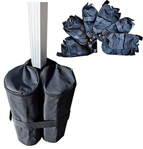 Sun Leisure Gazebo Leg Weights, Sand Weights, Heavy Duty, Parasol Weights, Garden Gazebos, Canopies, Patio Umbrella, Canopy tent, Set of 4x or 6x (Set of 6x), Outdoor Use Only