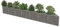 Festnight Gabion Jardin Acier Galvanisé Gabion Jardiniere Argenté 450 x 30 x 50 cm