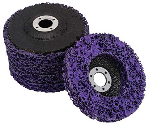 5PCS Strip Wheel Paint Removal Disc - 4”(100mm) Poly Abrasive Wheel Rust Removal Clean Tool for Angle Grinder