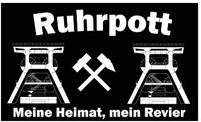 Fahnen-Flaggen Ruhrpott - Meine Heimat, Mein Revier 90x150cm (F68)