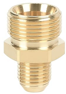 Connecteur de nettoyeur haute pression 22 mm mâle vers 14 mm mâle en laiton adaptateur de tuyau à vis (lot de 1)