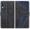 MOBESV Hülle für Samsung Galaxy A70 Handyhülle, Lederhülle mit Kartenfach, Klapphülle mit Ständer, Flip Case Handytasche Schutzhülle, Modisch Schwarz
