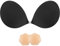 SHINYMOD Strapless Bra, Invisible Backless Bra Breast Lift Up Push Up Padded Sticky Bras Bigger Bust Self Adhensive Nipple Cover Reusable Bra for Wedding Dress Swimsuit Women, Black, E