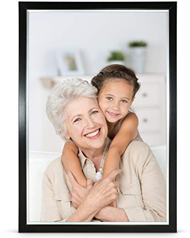 Stallmann Design Bilderrahmen 33x98 cm schwarz Rahmen fuer Dina 4 und 60 andere Formate Fotorahmen Wechselrahmen aus Holz MDF mehrere Farben wählbar Frame für Foto oder Bilder