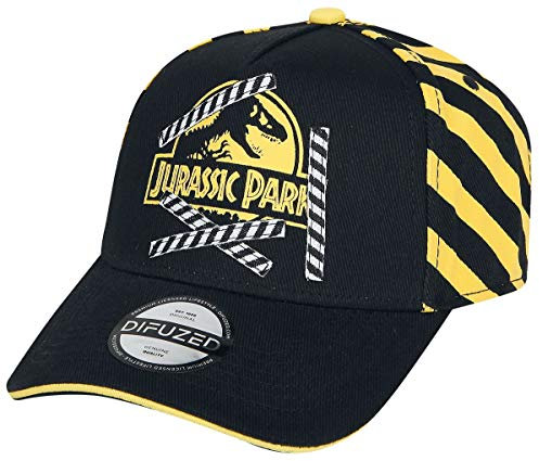 Difuzed Unisex Jurassic Park Baseballkappe, schwarz, Einheitsgröße