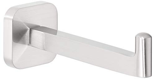 tesa ESTEETIC Ersatzrollenhalter für Toilettenpapier, verchromt - zur Wandbefestigung ohne Bohren, inkl. Klebelösung - 50mm x 50mm x 128mm