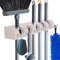 HYRIXDIRECT Wandhalterung für Besen, Mop, Aufhänger, Gartenwerkzeug, Organizer, Regal, Garage, Waschküche, Organisation und Aufbewahrung mit Haken, strapazierfähig