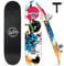 BELEEV Skateboard für Anfänger, ca. 79 x 20 cm, komplettes Skateboard für Kinder, Jugendliche und Erwachsene, 7 Schichten kanadischer Ahorn, Double Kick Deck Concave Cruiser Trick Skateboard, rot
