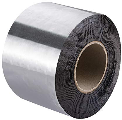 Stabilo Befestigungstechnik Bitumen Aluband 75mm | Reparaturband Dichtband Farbe Aluminium - Rolle 10 Meter