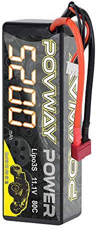 POVWAY 3S Lipo Batterie 11,1 V akku 80C 5200mah Lipo Rc Batterie mit Dekan Stecker Hardcase Batterie für RC Car Truck Boot Flugzeug Hubschrauber