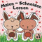 Malen-Schneiden Lernen: Ausschneiden und Basteln für Kinder ab 3 Jahren - Schneiden, Kleben, Malen