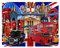 3D LiveLife Imán - Visit to London de Deluxebase. Imán de Nevera lenticular 3D con imágenes de Londres. Adorno magnético para niños y Adultos con ilustración del reconocido Artista Michael Searle