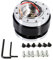 Volante Ek - Volante Calice Volante Sganc Adattatore Per A Sgancio Rapido Per Volante A Sfera Con Bullone A 6 Fori Universale Kit A Scatto Nero